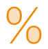 Percent sign icon